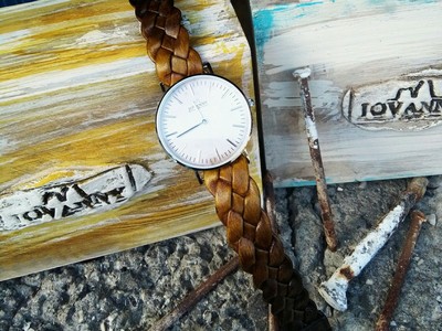 Retrò watch genuine leather strap - Japanese mechanism