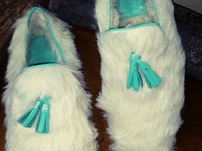 Sensational fur shoes